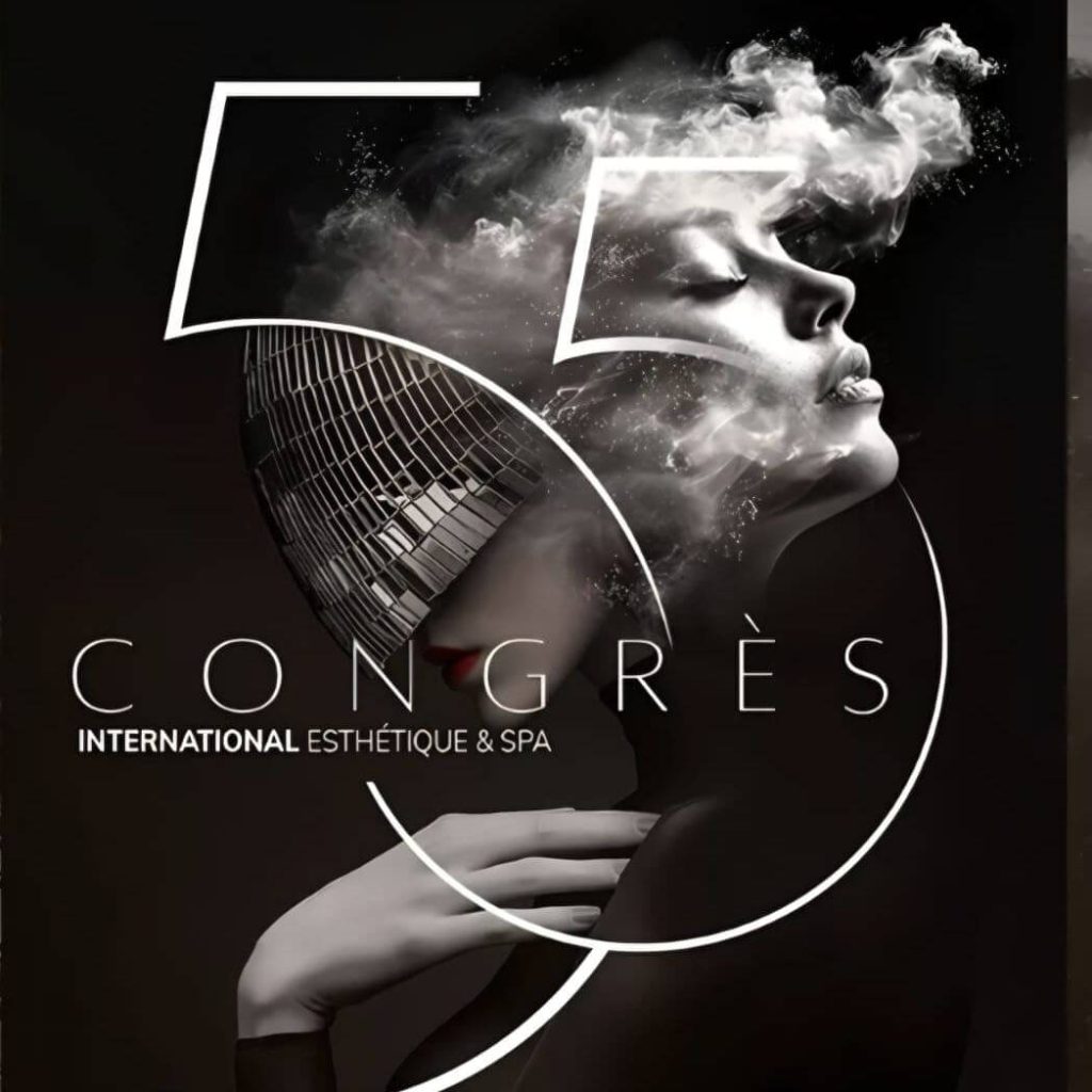 Affiche du Congrès International Esthétique Spa de Paris visité par les BTS Esthétique du Lycée L’Amandier